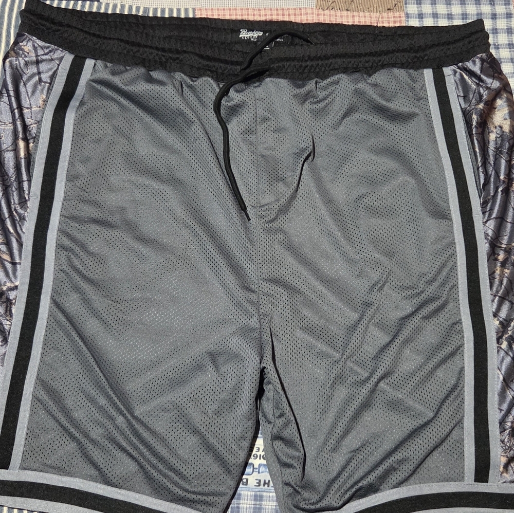 Brooklyn Cloth Black Mesh Camo Shorts